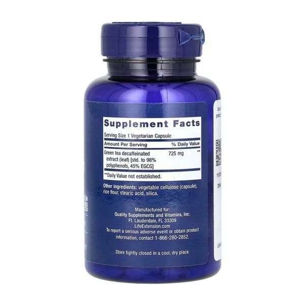Decaffeinated Mega Green Tea Extract - 100 vcaps 2023-10-5200 фото